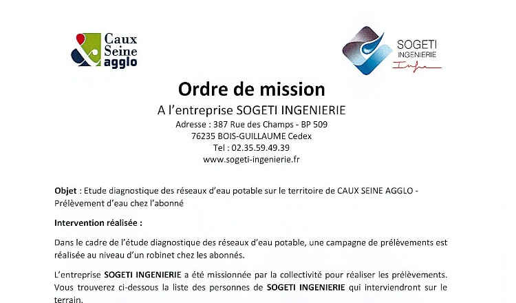 CAMPAGNE DE PRÉLÈVEMENTS D&rsquo;EAU DIRECTEMENT AU ROBINET EN SEPTEMBRE 2026